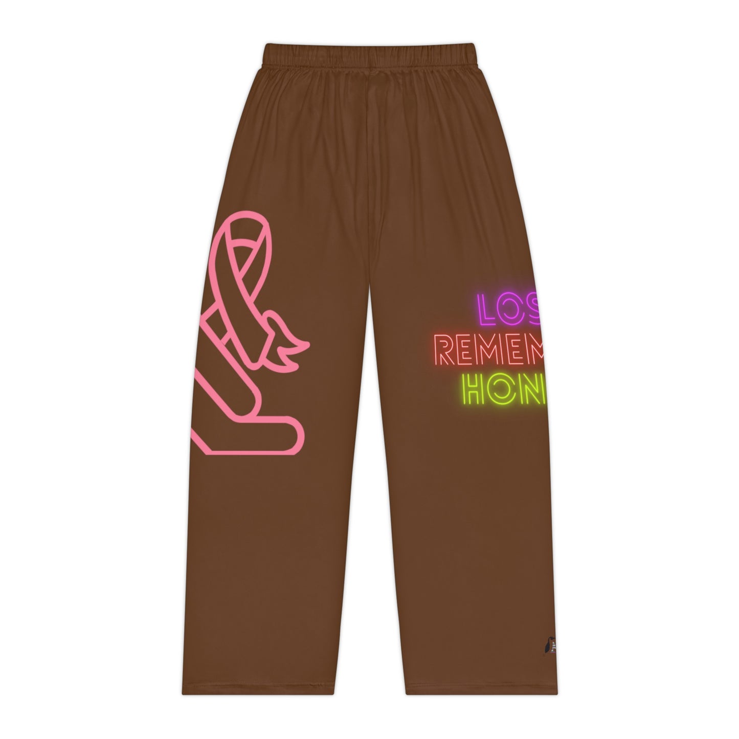 Women's Pajama Pants: Fight Cancer Brown