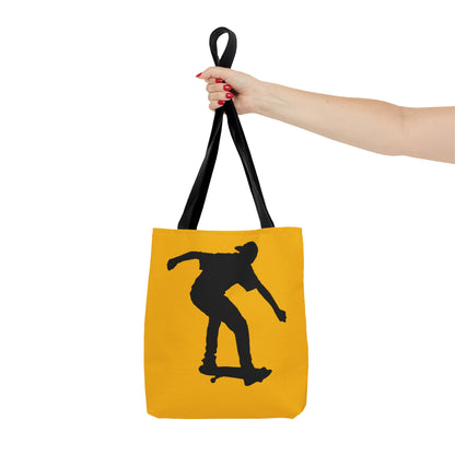 Tote Bag: Skateboarding Yellow