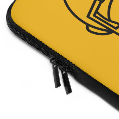 Laptop Sleeve: Football Yellow