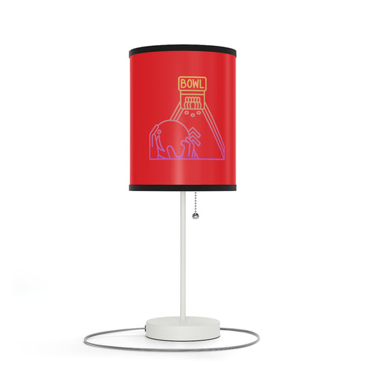 Lamp on a Stand, US|CA plug: Bowling Red