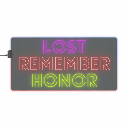 LED Gaming Mouse Pad: Lost Remember Honor Dark Grey