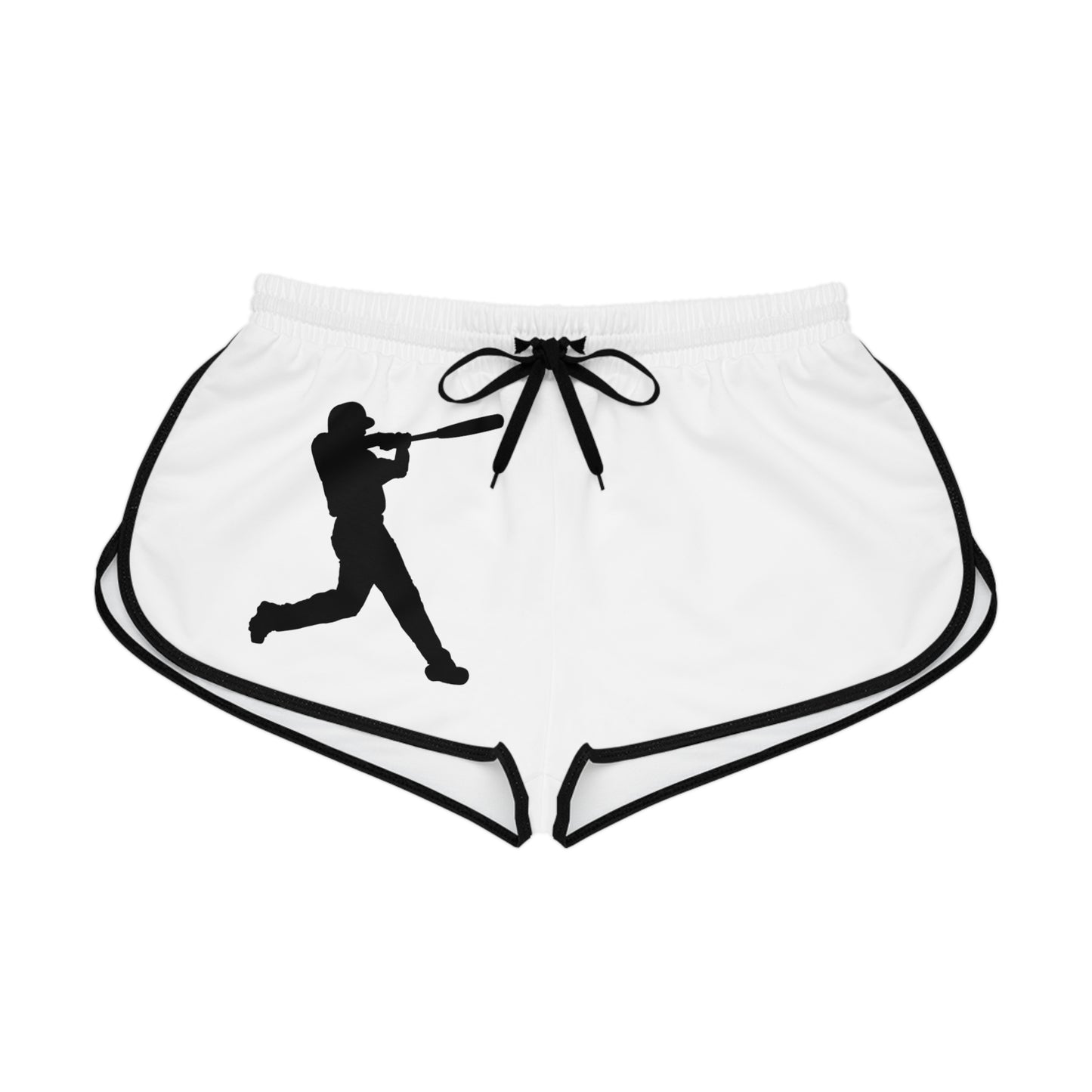 Women's Relaxed Shorts: Baseball White