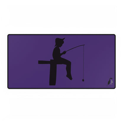 Desk Mats: Fishing Purple