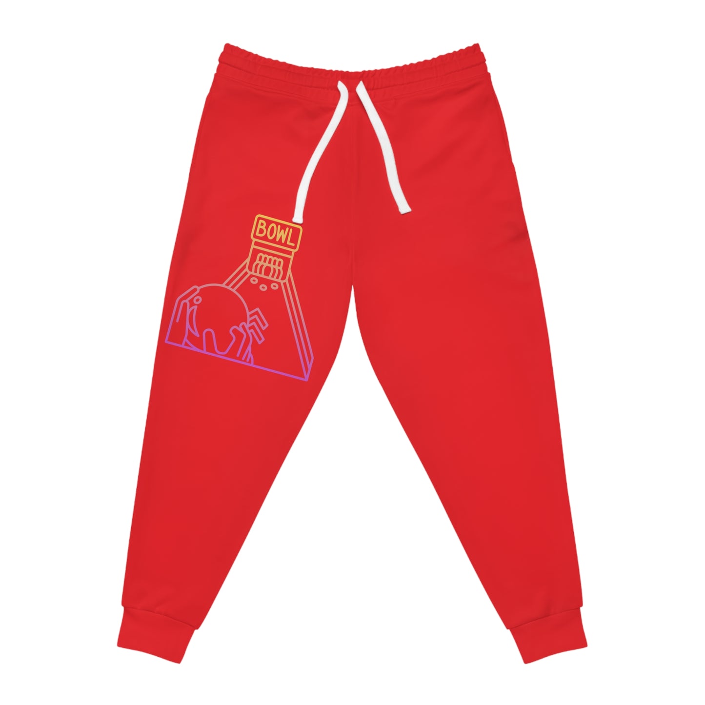 Athletic Joggers: Bowling Red