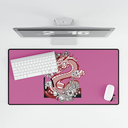 Desk Mats: Dragons Lite Pink