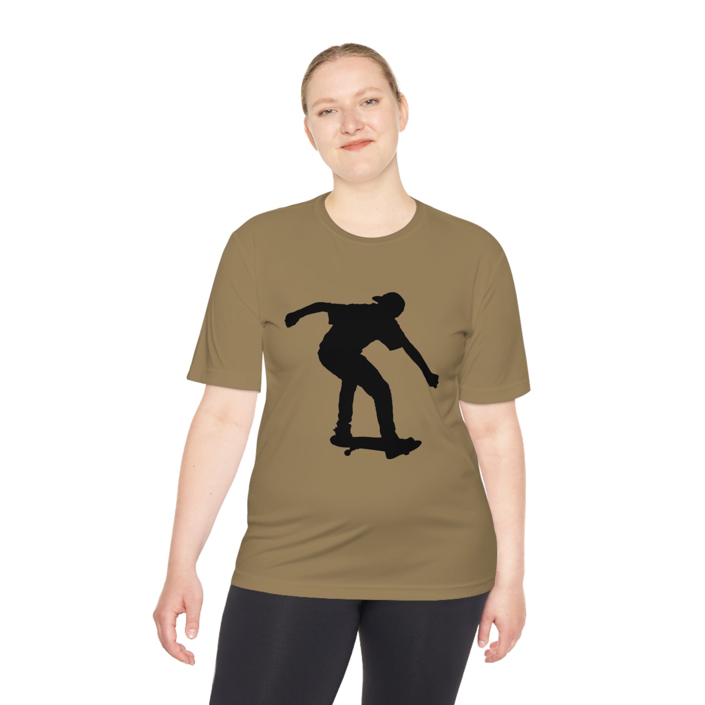 Moisture Wicking Tee: Skateboarding #1