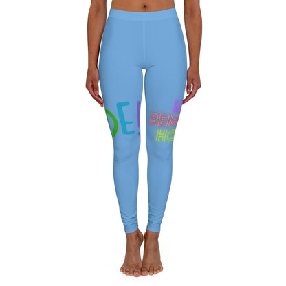 Women's Spandex Leggings: LGBTQ Pride Lite Blue