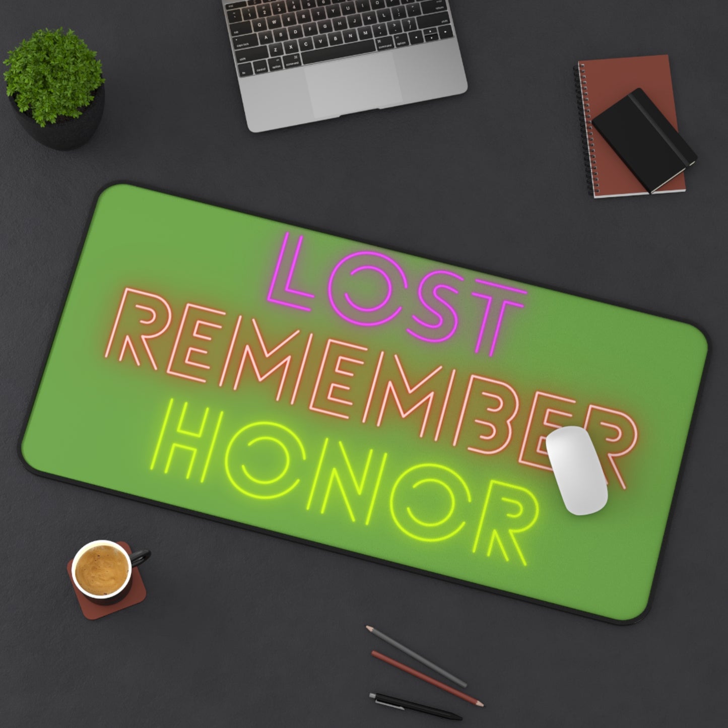 Desk Mat: Lost Remember Honor Green