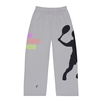 Men's Pajama Pants: Tennis Lite Grey