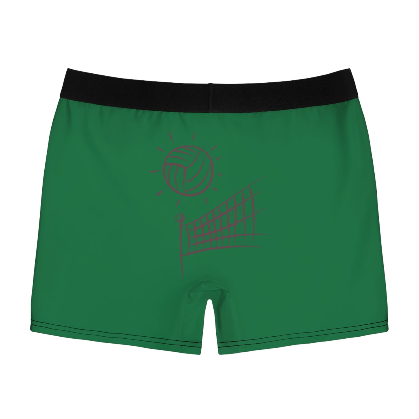 Men's Boxer Briefs: Volleyball Dark Green