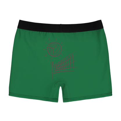 Men's Boxer Briefs: Volleyball Dark Green