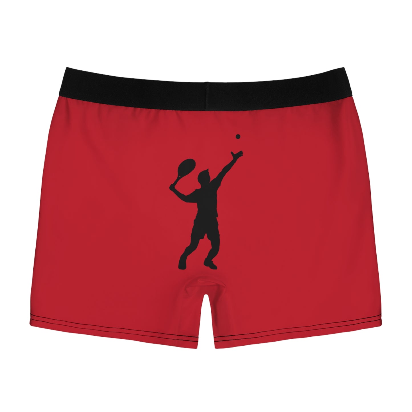 Men's Boxer Briefs: Tennis Dark Red