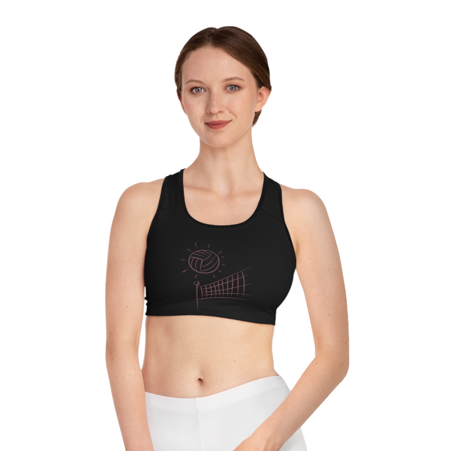 Sports Bra: Volleyball Black