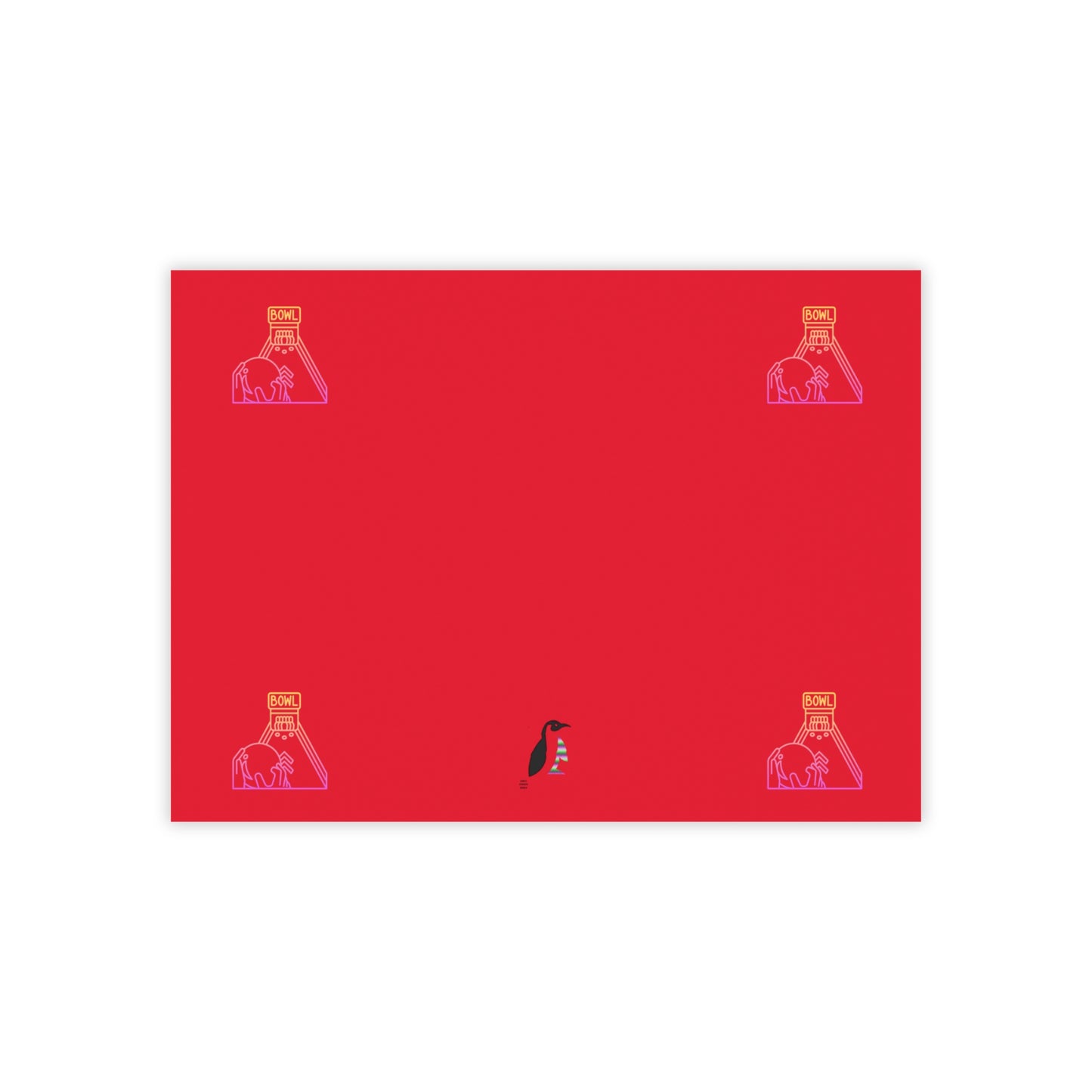 Post-it® Note Pads: Bowling Dark Red