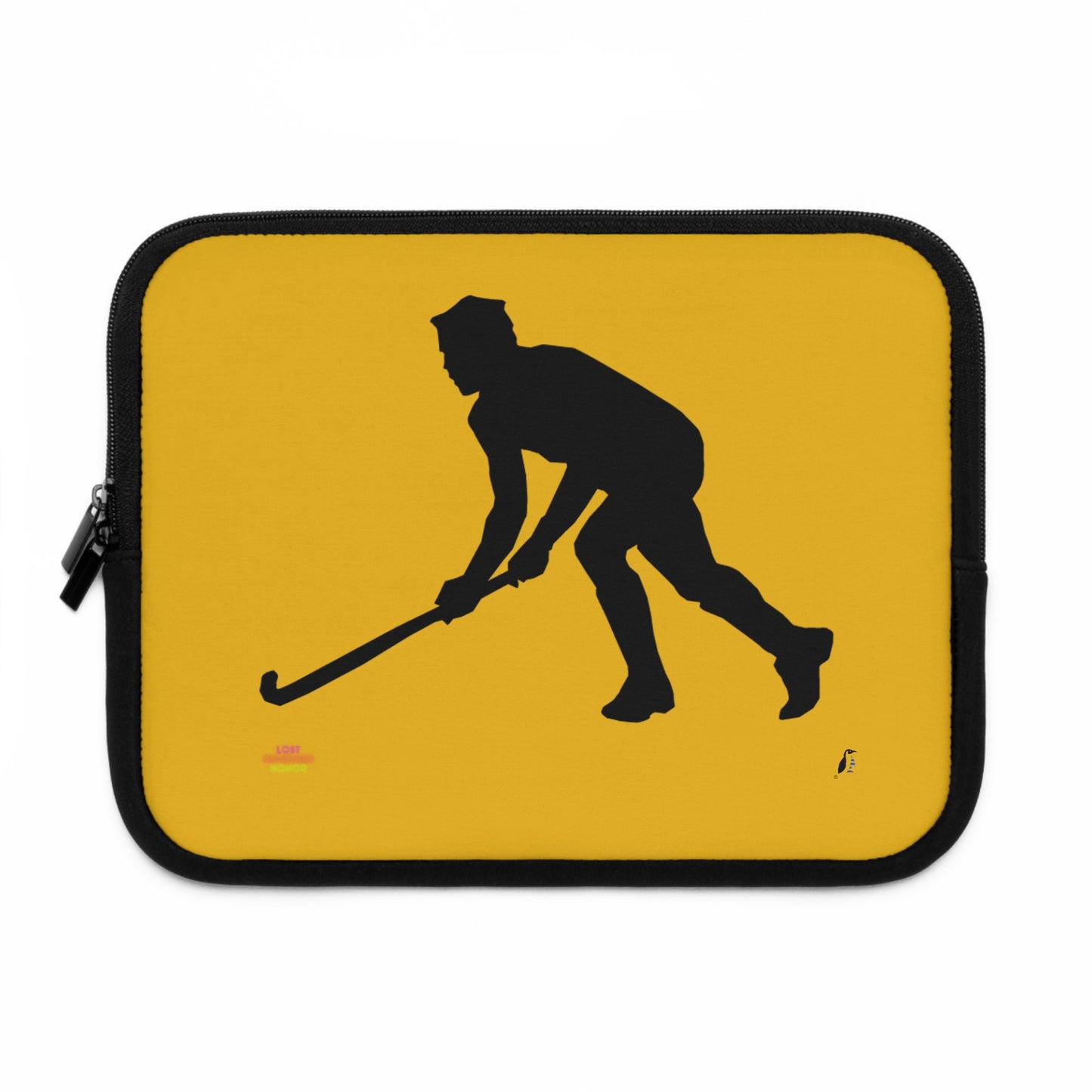 Laptop Sleeve: Hockey Yellow