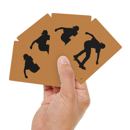 Poker Cards: Skateboarding Lite Brown
