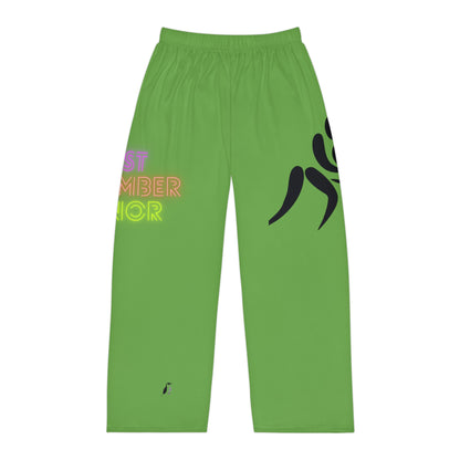 Men's Pajama Pants: Wrestling Green