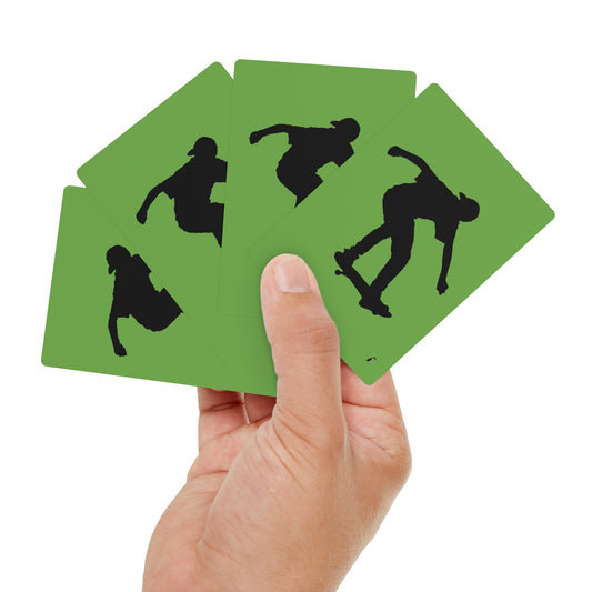 Poker Cards: Skateboarding Green