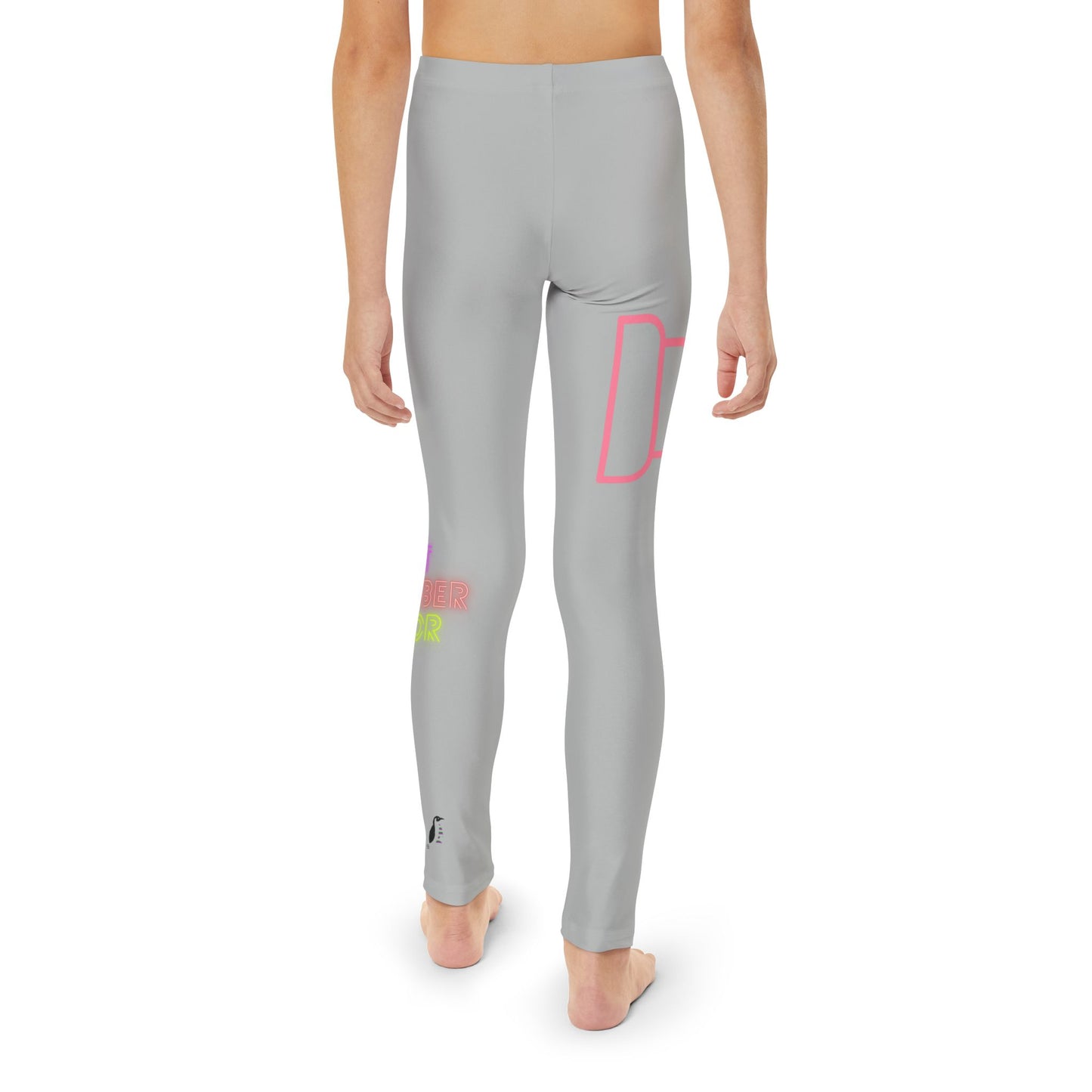 Youth Full-Length Leggings: Fight Cancer Lite Grey