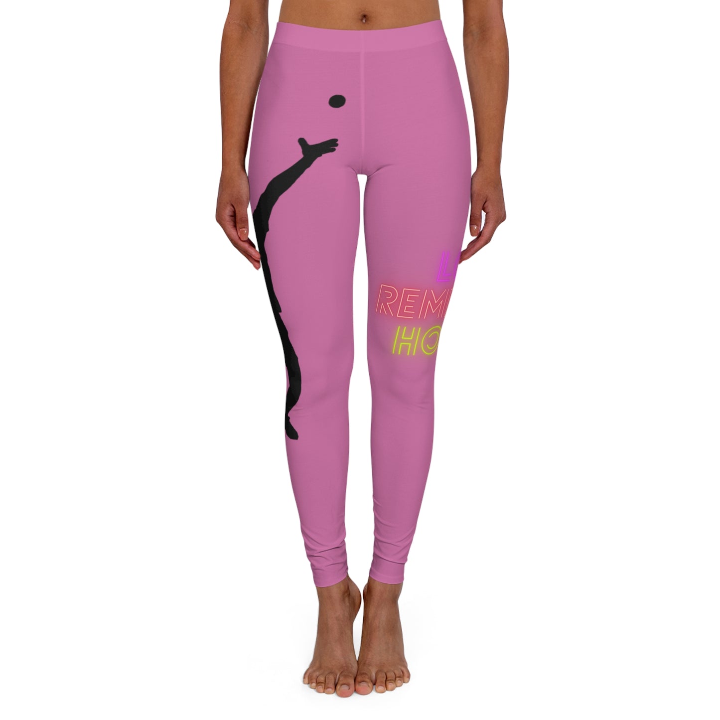 Women's Spandex Leggings: Tennis Lite Pink