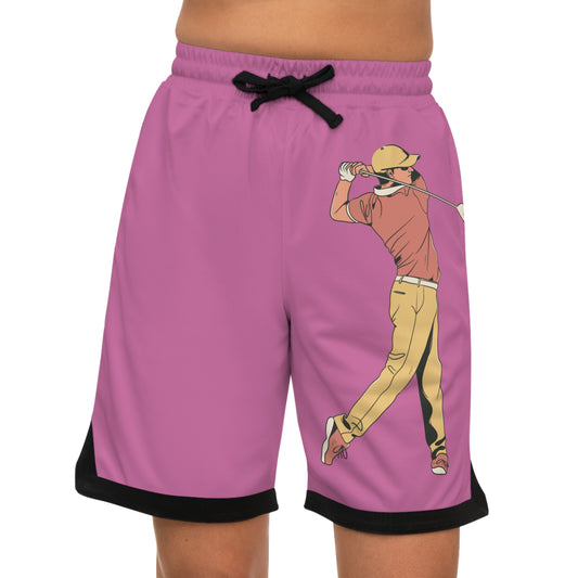 Basketball Rib Shorts: Golf Lite Pink