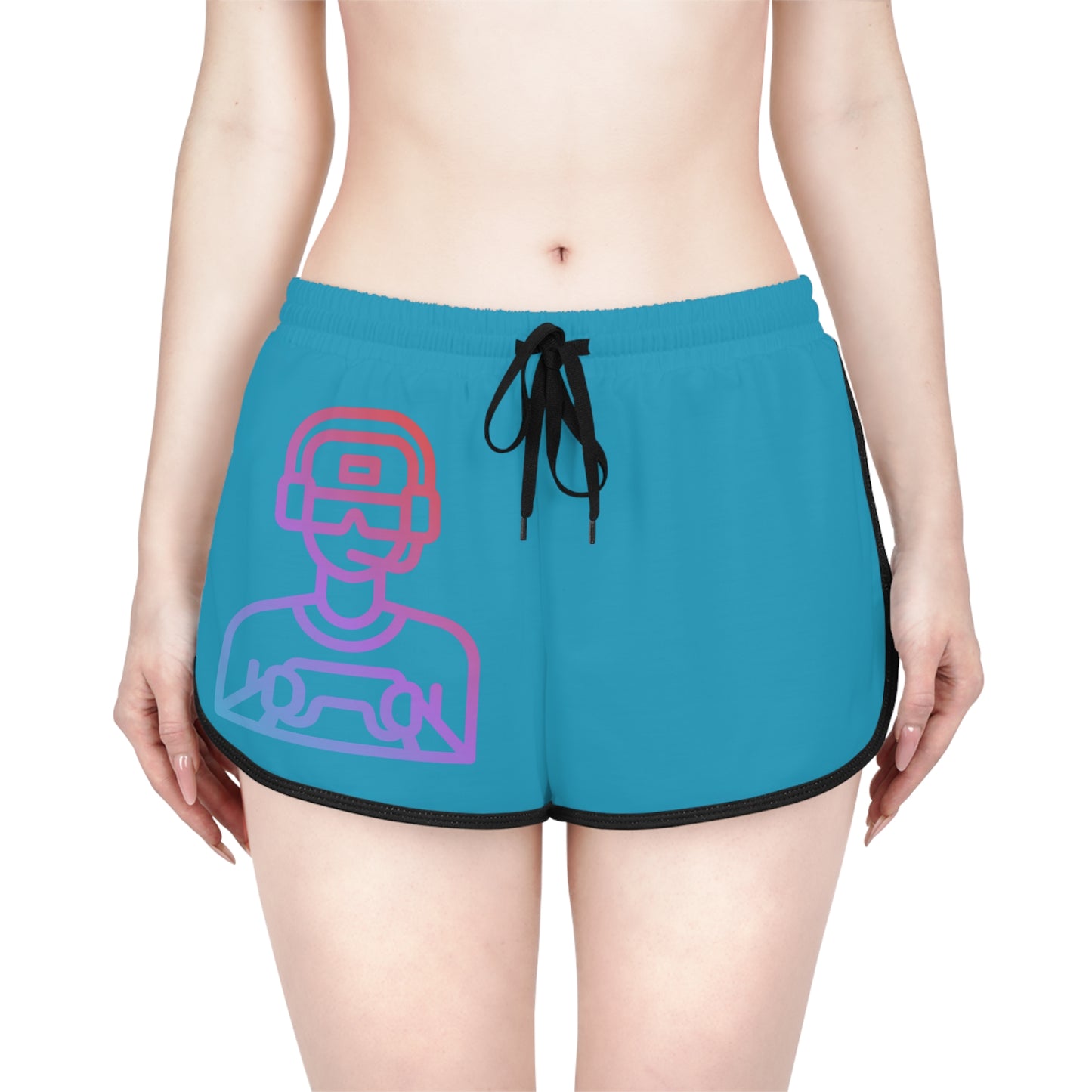 Women's Relaxed Shorts: Gaming Turquoise