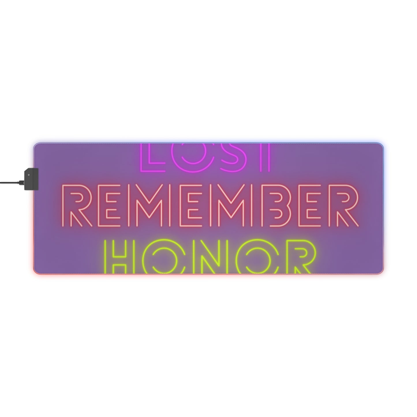 LED Gaming Mouse Pad: Lost Remember Honor Lite Purple