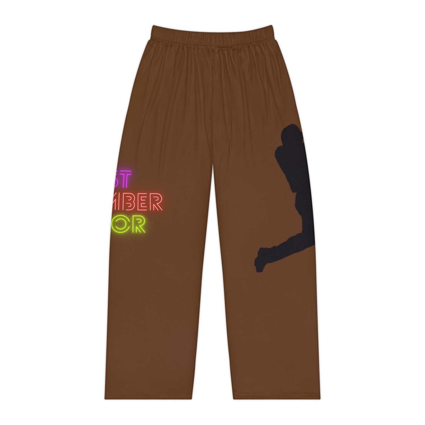 Women's Pajama Pants: Baseball Brown