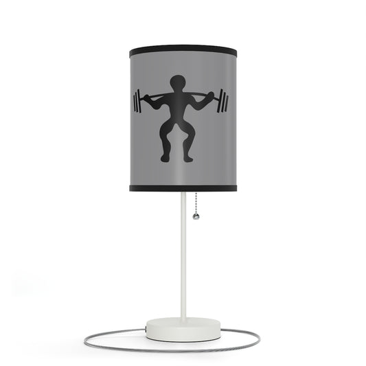 Lamp on a Stand, US|CA plug: Weightlifting Grey