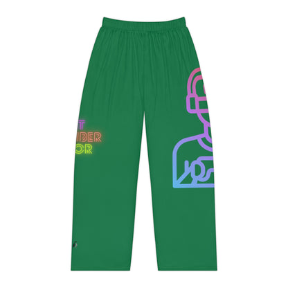 Women's Pajama Pants: Gaming Dark Green