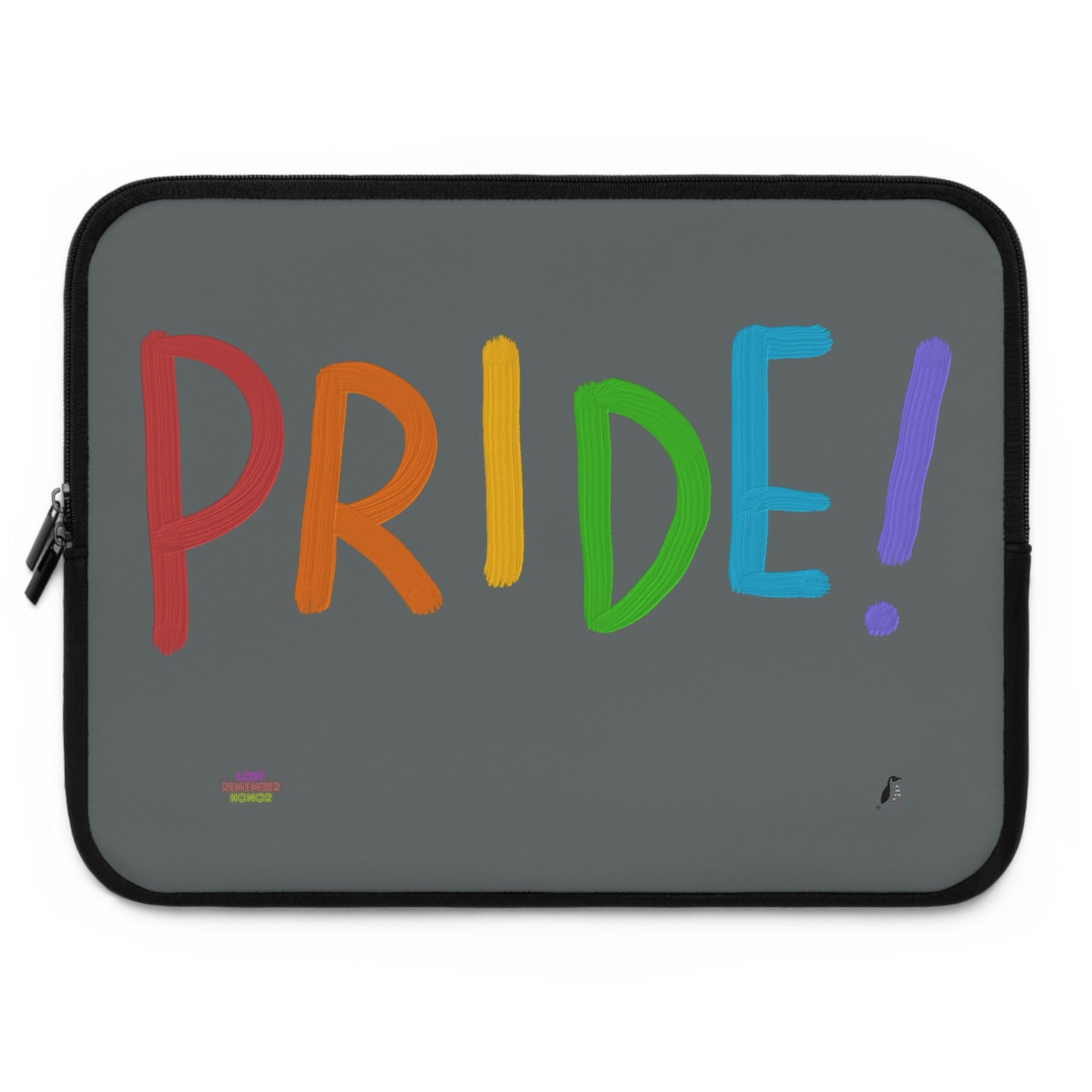 Laptop Sleeve: LGBTQ Pride Dark Grey