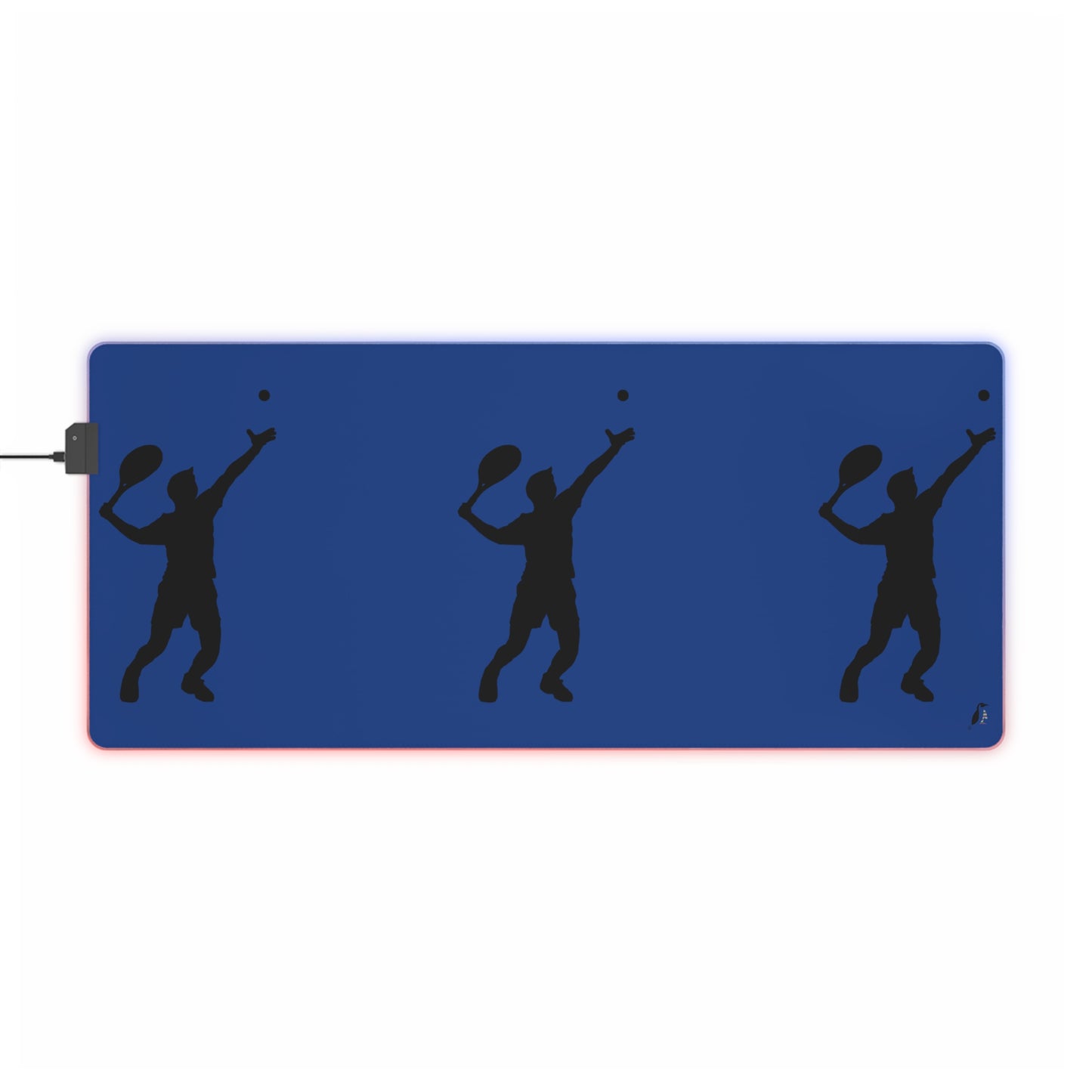 LED Gaming Mouse Pad: Tennis Dark Blue