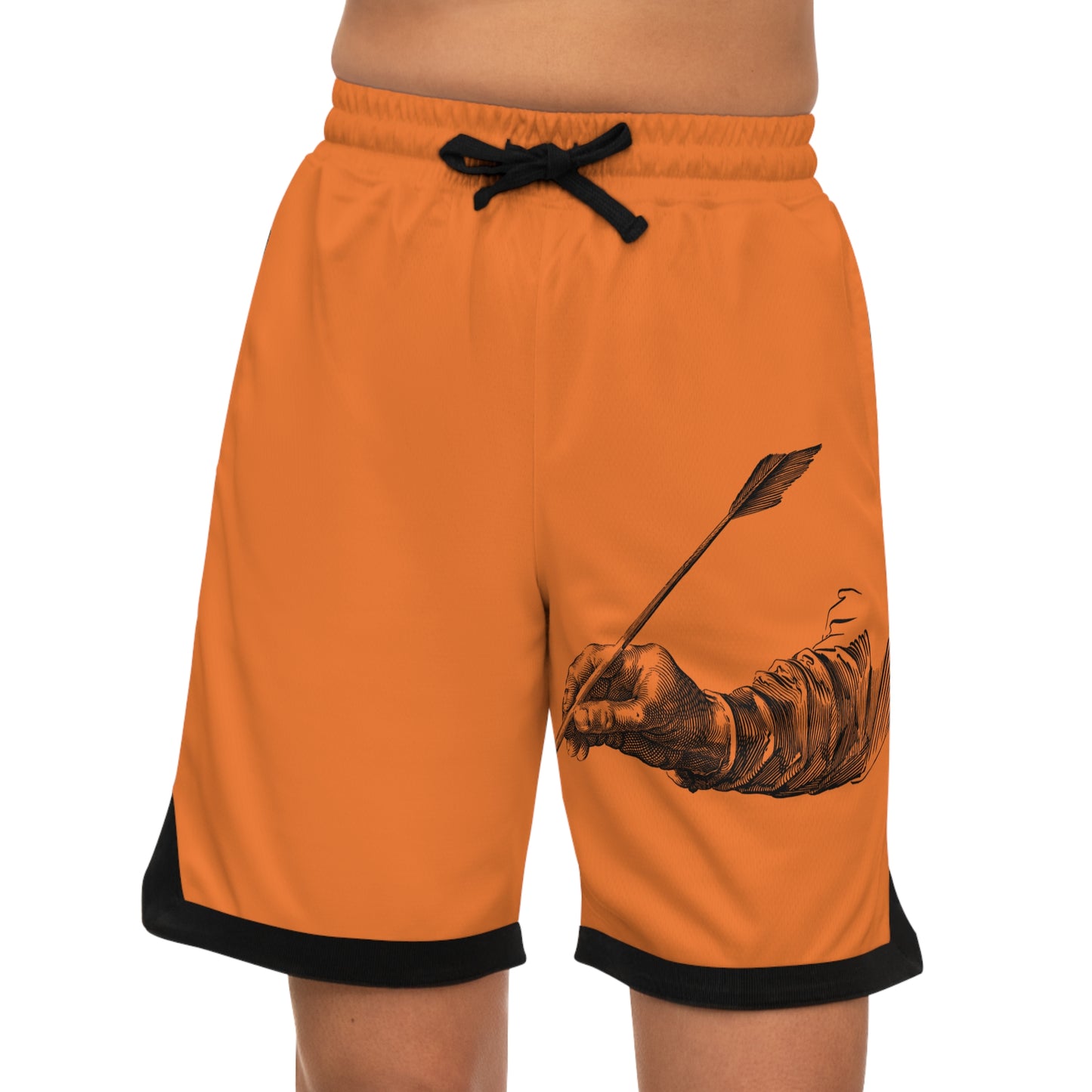 Basketball Rib Shorts: Writing Crusta