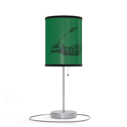 Lamp on a Stand, US|CA plug: Writing Dark Green