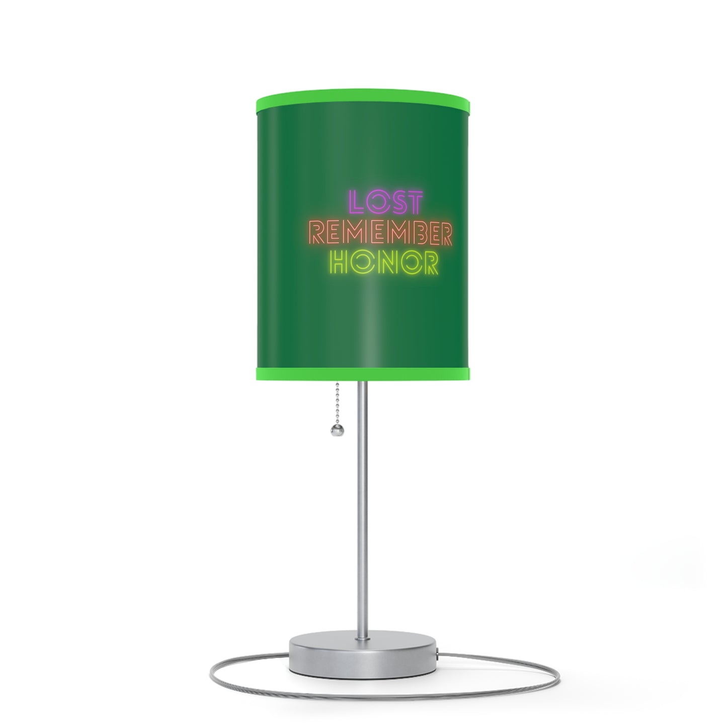 Lamp on a Stand, US|CA plug: Fight Cancer Dark Green