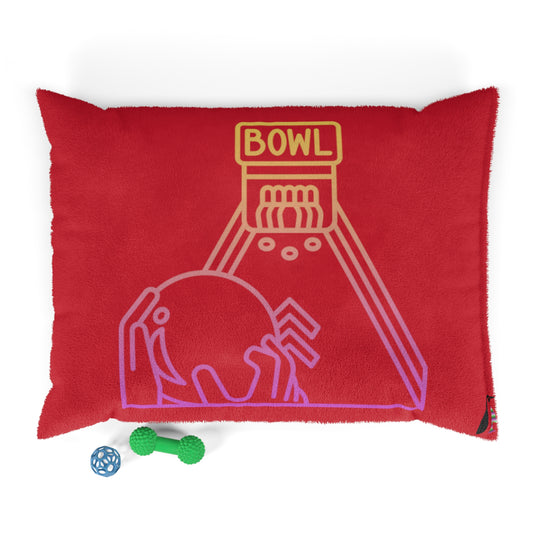 Pet Bed: Bowling Dark Red