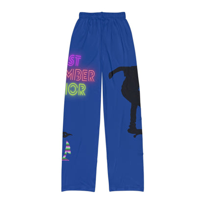 Kids Pajama Pants: Skateboarding Dark Blue