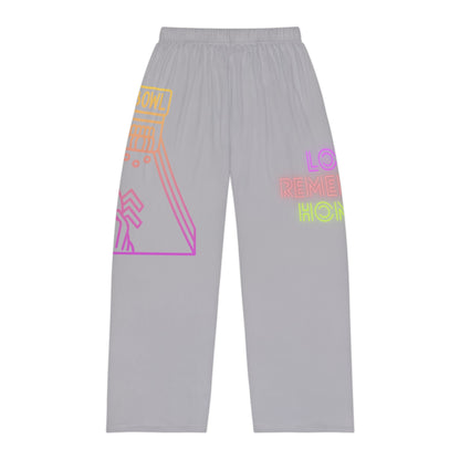 Men's Pajama Pants: Bowling Lite Grey