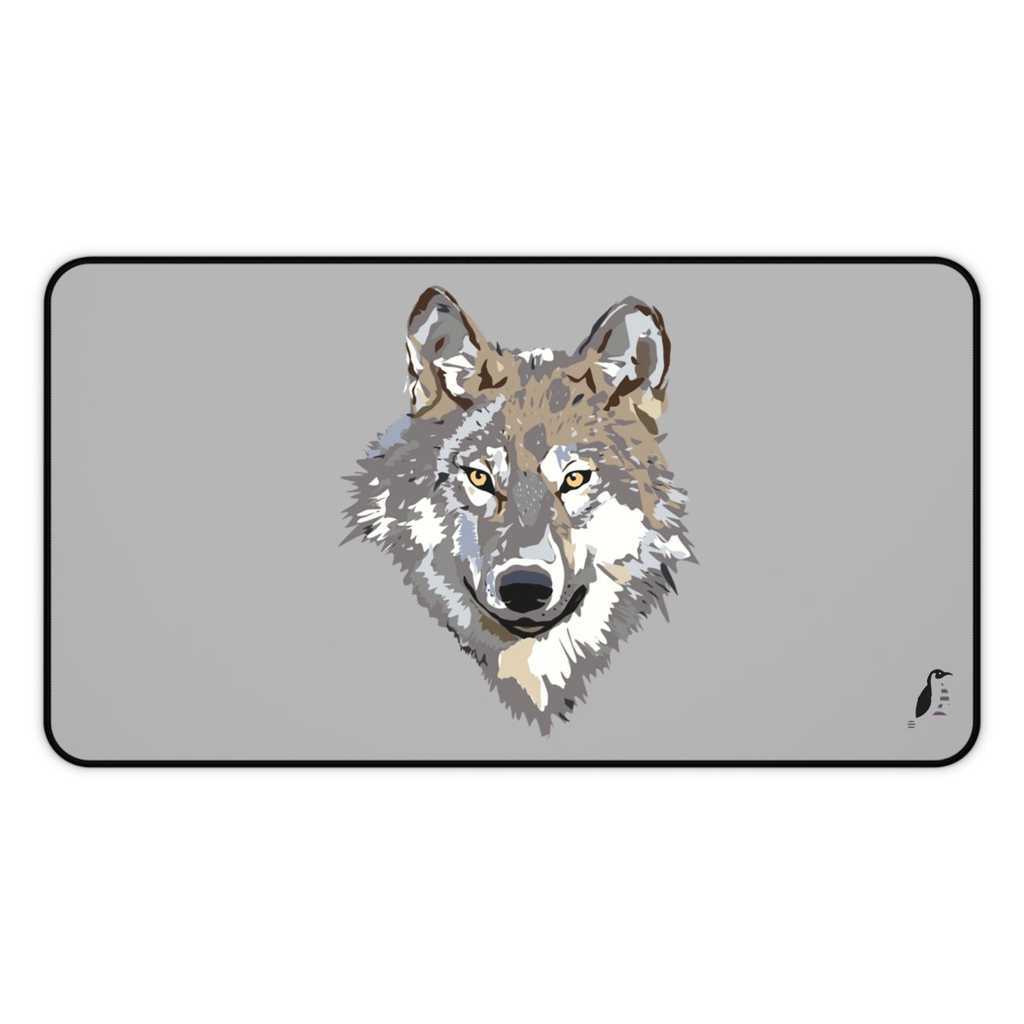 Desk Mat: Wolves Lite Grey