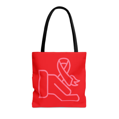 Tote Bag: Fight Cancer Red