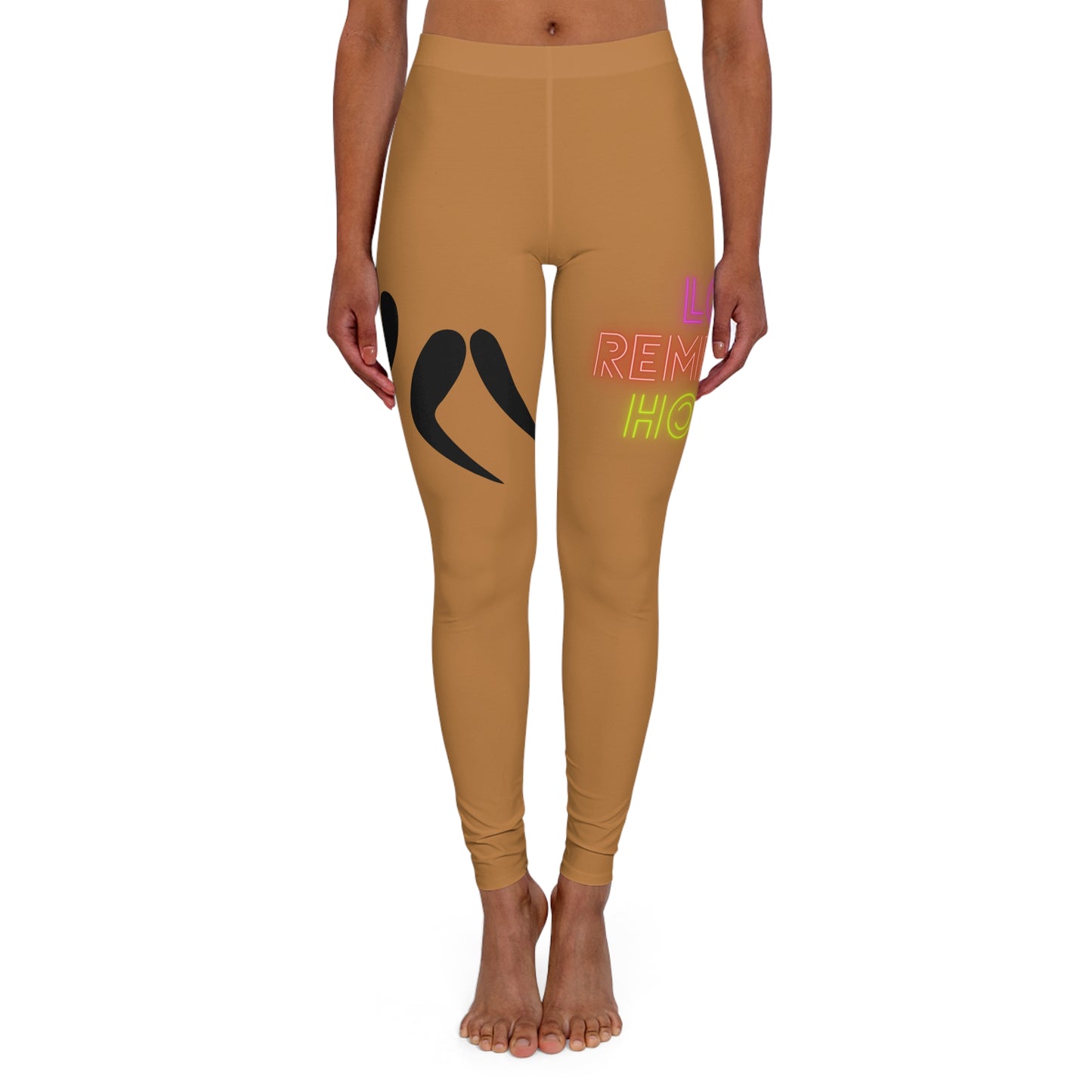 Women's Spandex Leggings: Wrestling Lite Brown