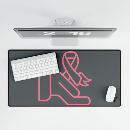 Desk Mats: Fight Cancer Dark Grey