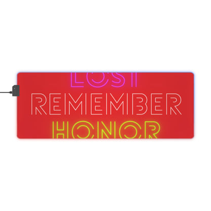 LED Gaming Mouse Pad: Lost Remember Honor Red