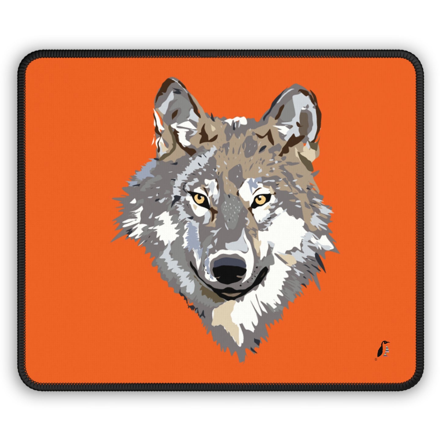 Gaming Mouse Pad: Wolves Orange