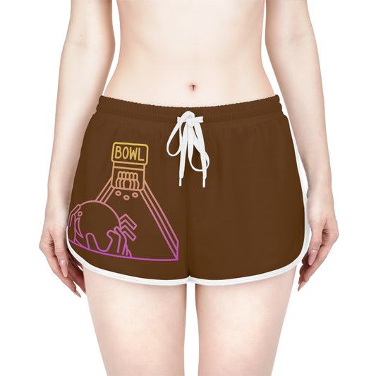 Women's Relaxed Shorts: Bowling Brown