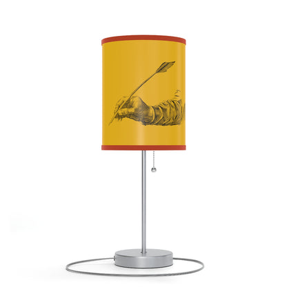 Lamp on a Stand, US|CA plug: Writing Yellow