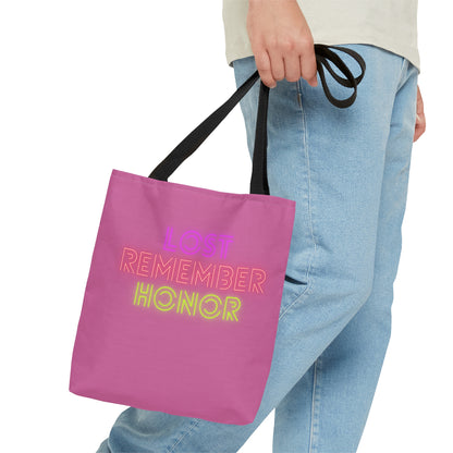 Tote Bag: Lost Remember Honor Lite Pink