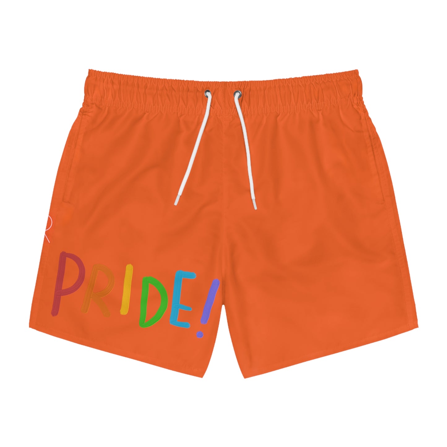 Swim Trunks: LGBTQ Pride Orange