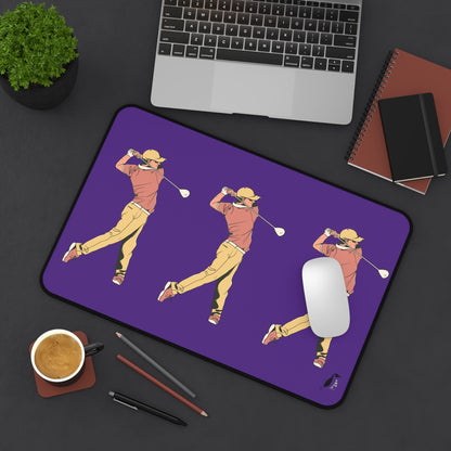 Desk Mat: Golf Purple