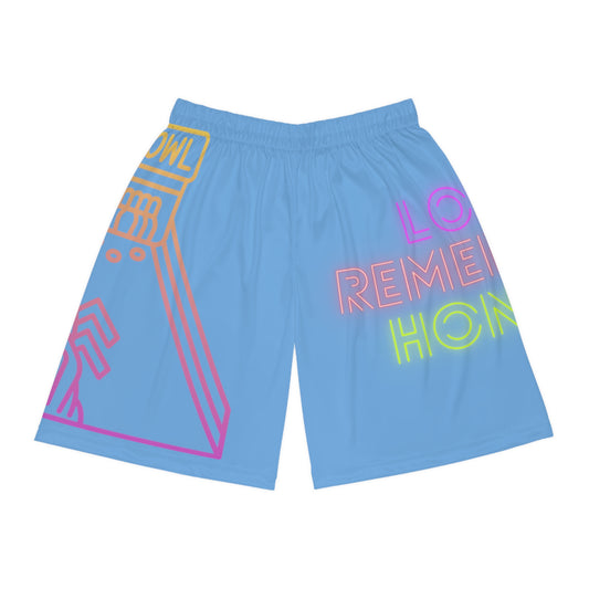 Basketball Shorts: Bowling Lite Blue